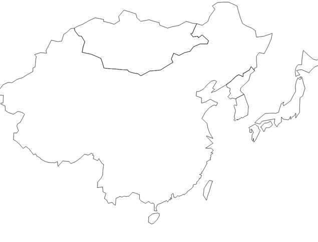 多套世界空白地图ppt素材